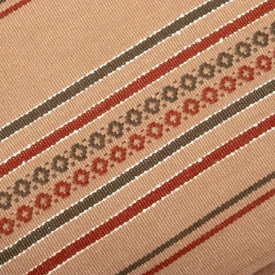 Alternate image for Handloomed Striped Alpaca Blend Throw Blanket in Earth Tones Siesta Time
