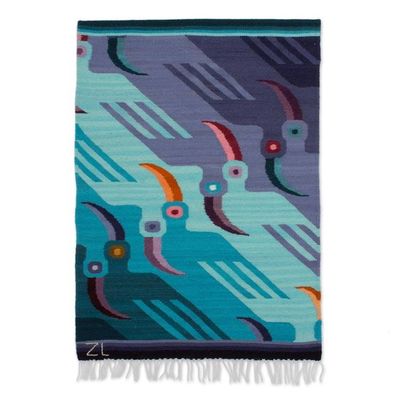 Alternate image for Wool tapestry Lilac Toucans