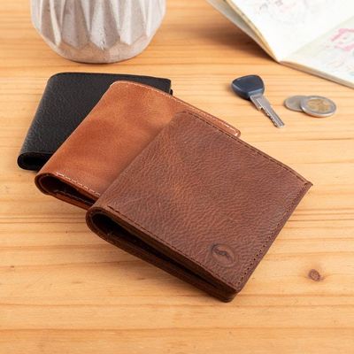 Alternate image for Espresso Brown 100 Leather Mens Bi-Fold Wallet from Peru Classic Espresso