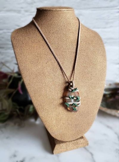 Alternate image for Brown Agate Branch Pendant