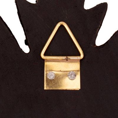 Alternate image for Sun-Themed Bronze-Gilded Small Mirrored Wood Wall Accent Mystic Sun