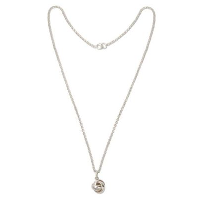 Alternate image for Modern Sterling Pendant Necklace Love Me Knot