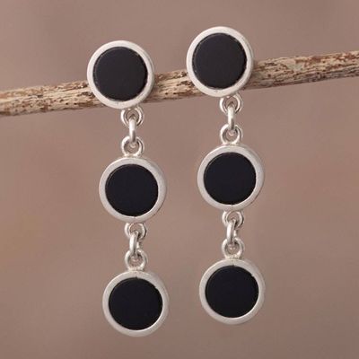 Alternate image for Sterling and Onyx Earrings Midnight Soiree