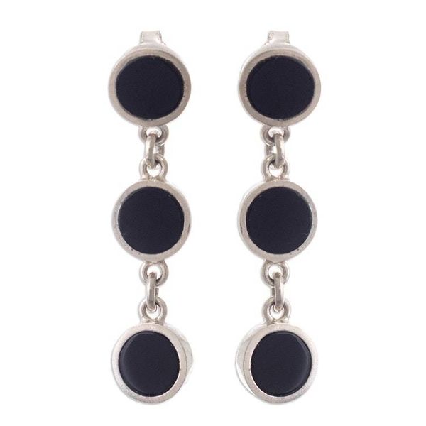 Alternate image for Sterling and Onyx Earrings Midnight Soiree