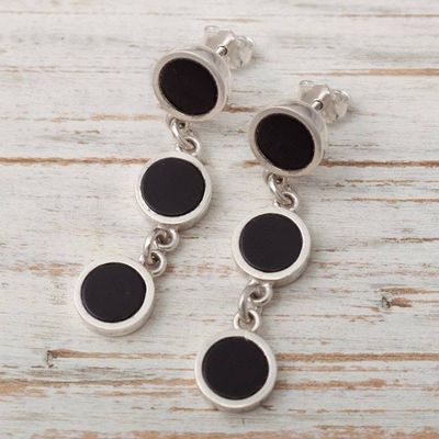 Alternate image for Sterling and Onyx Earrings Midnight Soiree