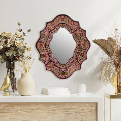 Alternate image for Reverse Painted Glass Wall Mirror Romance