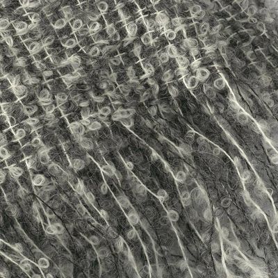 Alternate image for Hand Woven Grey Boucle Alpaca Blend Throw from Peru Cozy Grey