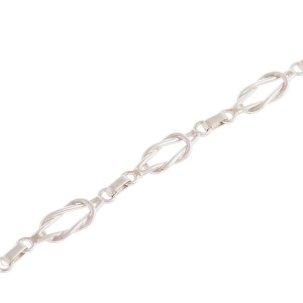 Alternate image for Sterling Silver Link Bracelet from Peru Intertwined Links