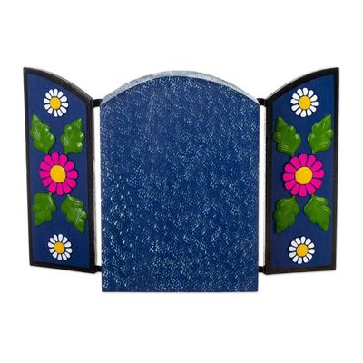 Alternate image for Peruvian Day of the Dead Style Hand-Painted Ceramic Retablo Afterlife Love