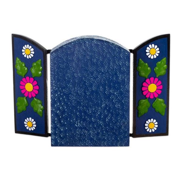 Alternate image for Peruvian Day of the Dead Style Hand-Painted Ceramic Retablo Afterlife Love
