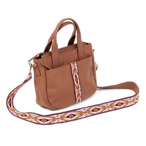 Alternate image for Versatile Espresso Brown Leather Sling with Wool Accents Valley Winds