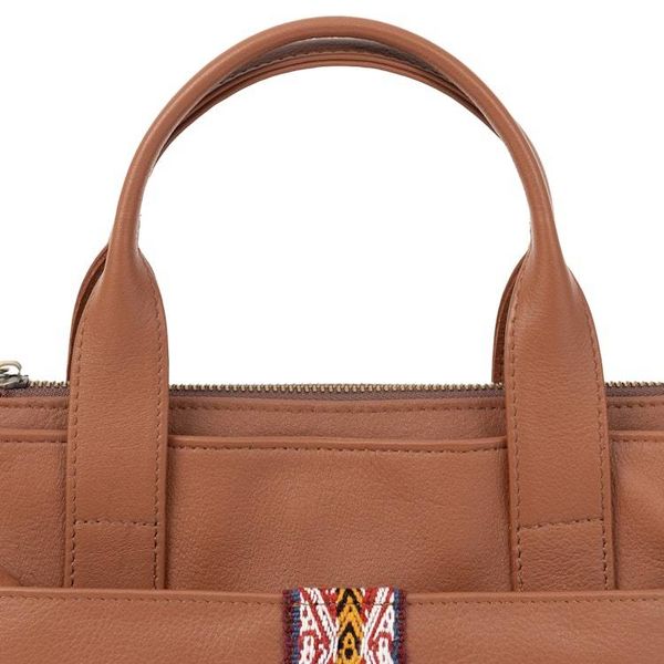 Alternate image for Versatile Espresso Brown Leather Sling with Wool Accents Valley Winds