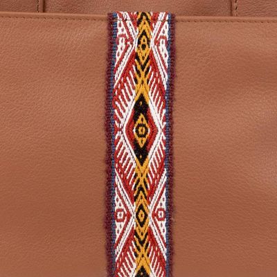 Alternate image for Versatile Espresso Brown Leather Sling with Wool Accents Valley Winds