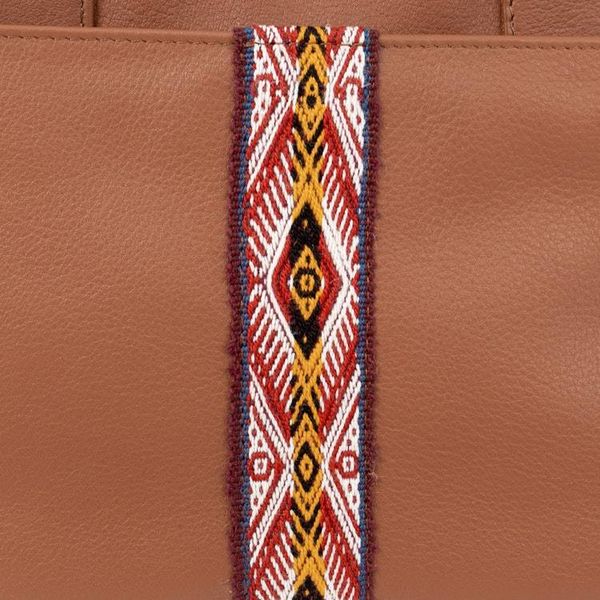 Alternate image for Versatile Espresso Brown Leather Sling with Wool Accents Valley Winds
