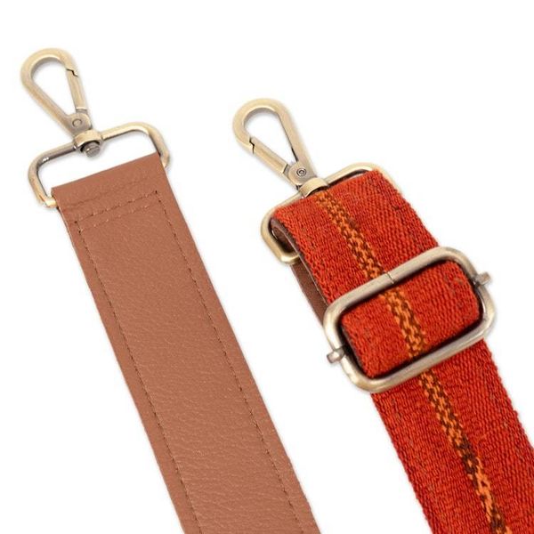 Alternate image for Wool and Alpaca-Accented Adjustable 100 Leather Sling Bag Sacred Summit