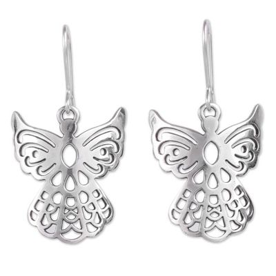 Alternate image for Angelic Sterling Silver Earrings in Openwork Jewelry Cajamarca Angels