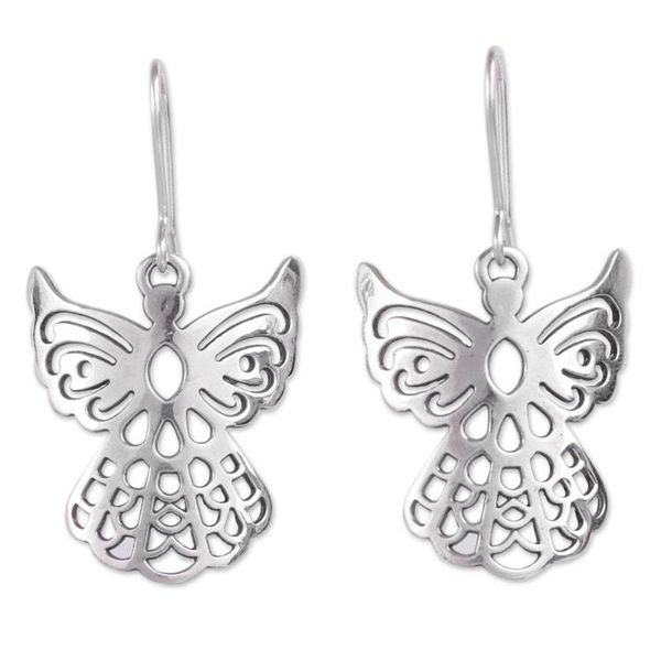 Alternate image for Angelic Sterling Silver Earrings in Openwork Jewelry Cajamarca Angels