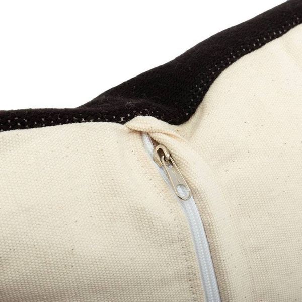 Alternate image for Two-Tone Cotton Blend Bird Cushion Cover Hand-Woven in Peru Birds in Black