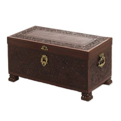 Alternate image for Cedar and leather chest Colonial Days