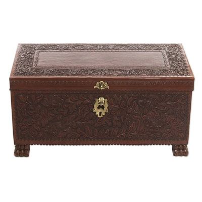 Alternate image for Cedar and leather chest Colonial Days