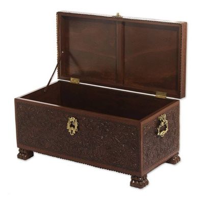Alternate image for Cedar and leather chest Colonial Days