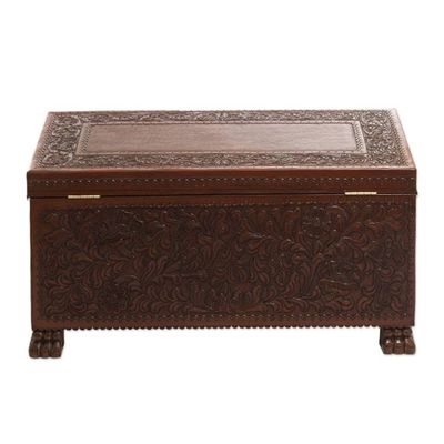 Alternate image for Cedar and leather chest Colonial Days