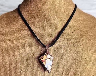 Alternate image for Christmas Dish Copper Wire Wrapped Pendant