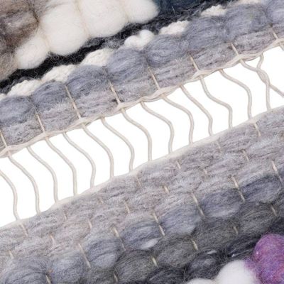 Alternate image for Handwoven Wool Tapestry in Brown from Peru Andean Steps