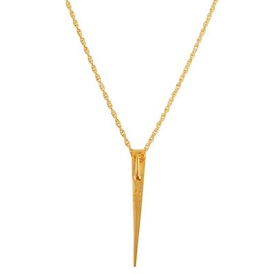 Alternate image for Polished Geometric 18k Gold-Plated Pendant Necklace Victorious Confidence