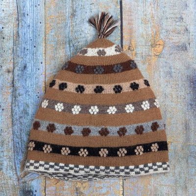 Primary image for Hand Knit 100 Baby Alpaca Hat Roots Inspiration