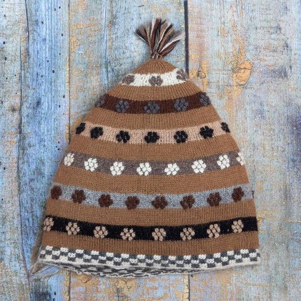 Alternate image for Hand Knit 100 Baby Alpaca Hat Roots Inspiration