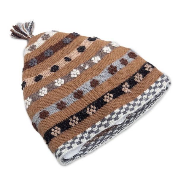Alternate image for Hand Knit 100 Baby Alpaca Hat Roots Inspiration