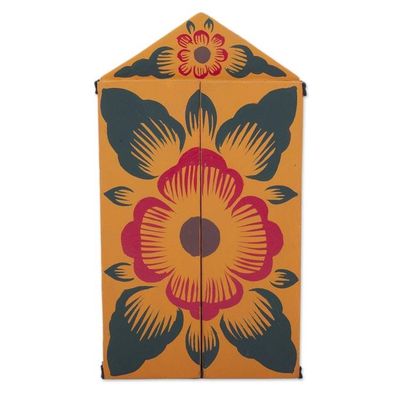 Alternate image for Ceramic Folk Art Religious Retablo Diorama Handmade in Peru Llamas on Christmas Eve