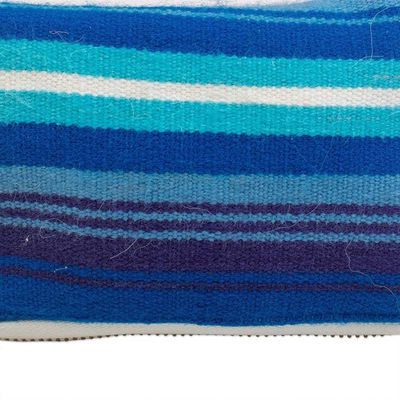 Alternate image for Peruvian Cotton Tote Bag in a Blue Blend Alpaca Case Take Me with You