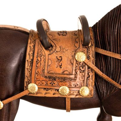 Alternate image for Hand Carved Peruvian Paso Horse Cedar Wood Sculpture Peruvian Walking Horse