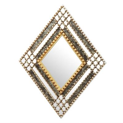Alternate image for Diamond-Shaped Wall Accent Mirror Diamond Drama