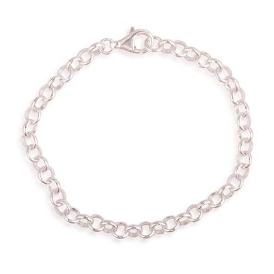 Alternate image for High-Polished Sterling Silver Rolo-Style Chain Bracelet Moony Threads