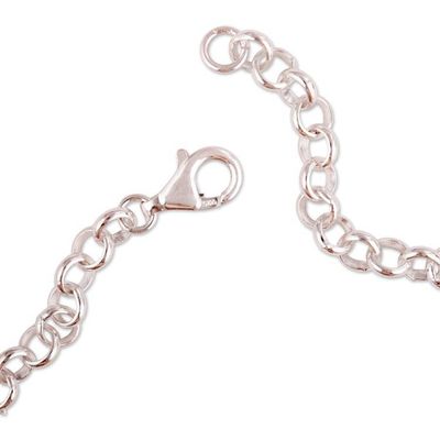 Alternate image for High-Polished Sterling Silver Rolo-Style Chain Bracelet Moony Threads