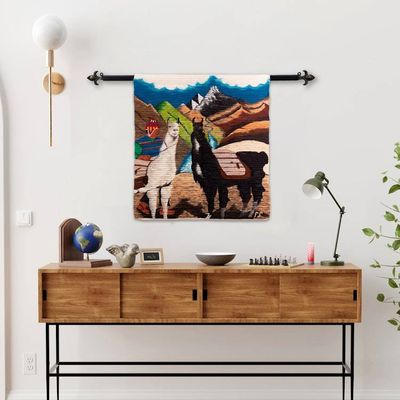 Primary image for Llama Themed Wall Tapestry Llama Herdsman