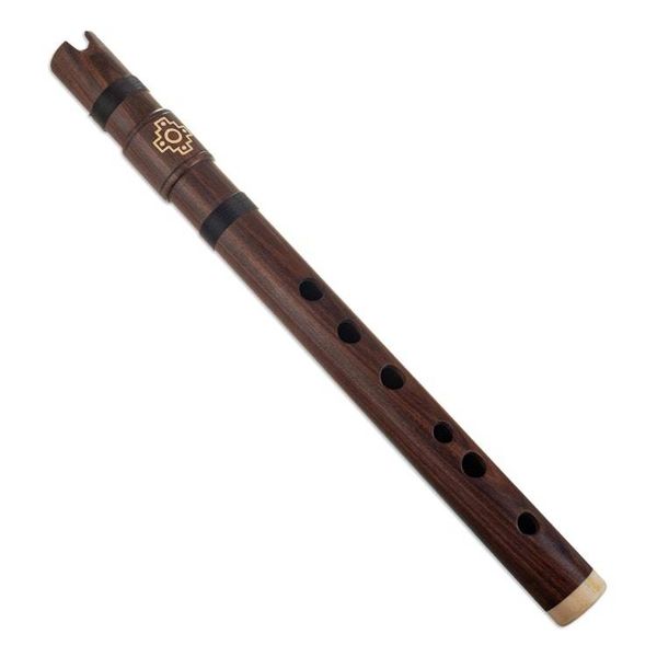 Alternate image for Wood Quena Flute Wind Instrument with Green Andean Case Andean Strength