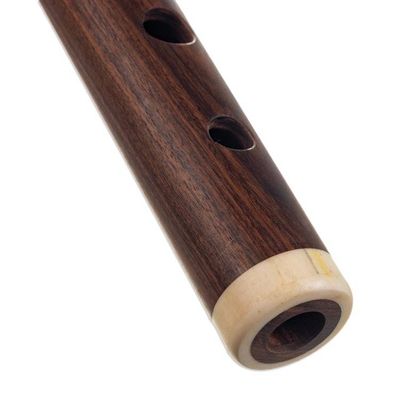 Alternate image for Wood Quena Flute Wind Instrument with Green Andean Case Andean Strength