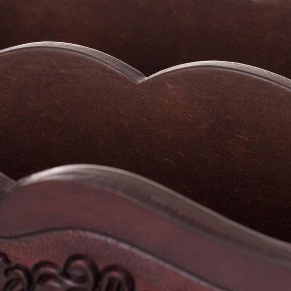 Alternate image for Colonial Leather and Wood Magazine Holder from Peru Colonial Reader