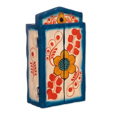Alternate image for Handcrafted Wood Retablo with Hearts from Peru Heart Shop