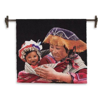 Alternate image for Wool tapestry Proud Young Mother