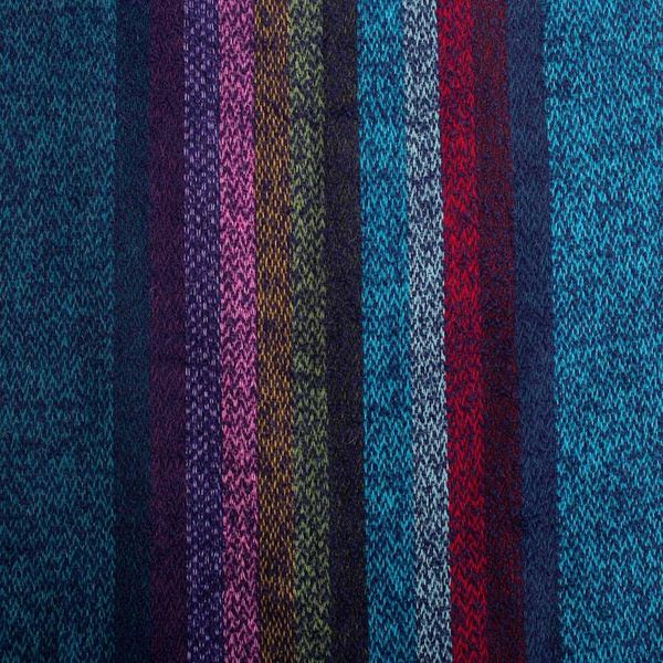Alternate image for Artisan-Made Striped Soft Alpaca Blend Shawl Woven in Peru The Tides