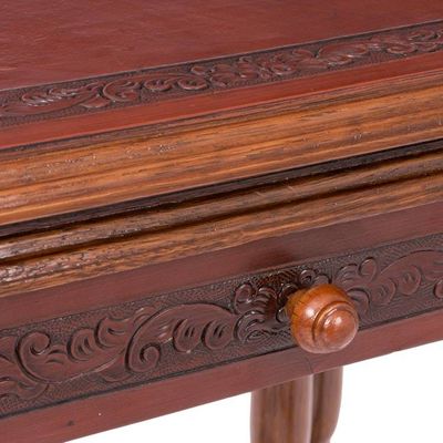 Alternate image for Traditional Wood Nested Tables Pair Classic Duo