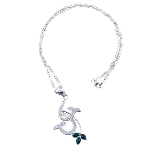 Alternate image for Natural Chrysocolla Andean Sterling Silver Necklace Emerging Petals