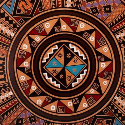 Alternate image for Cuzco Ceramic Decorative Plate Inca Star