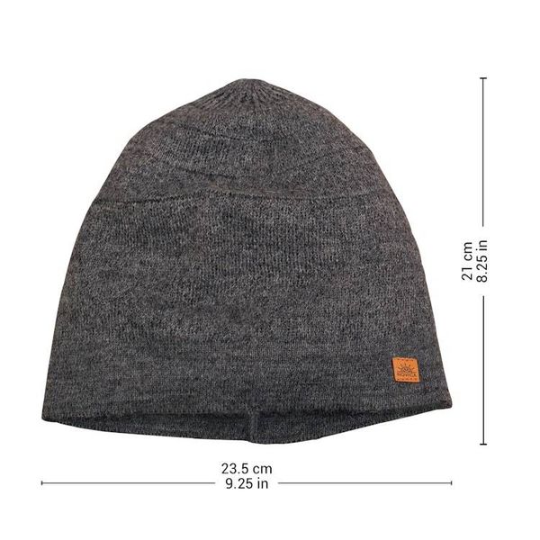 Alternate image for Unisex Soft Alpaca Blend Knit Hat in Slate Grey Slate Minds