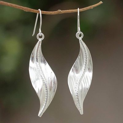 Alternate image for Sterling silver dangle earrings Quiet Sigh